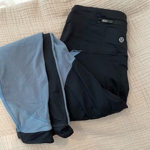 Lululemon black leggings capri size 6. Limited print!